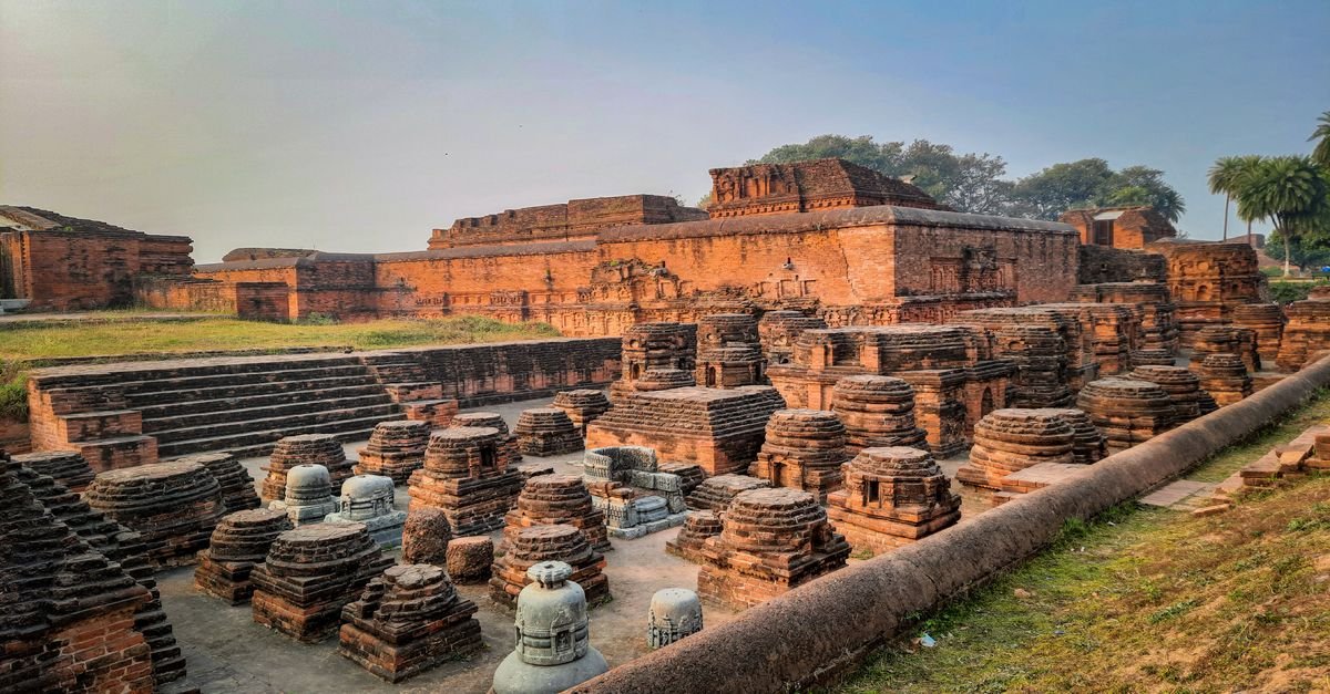 Explore the ancient ruins of Nalanda University, a treasure of Indian heritage and archaeology.